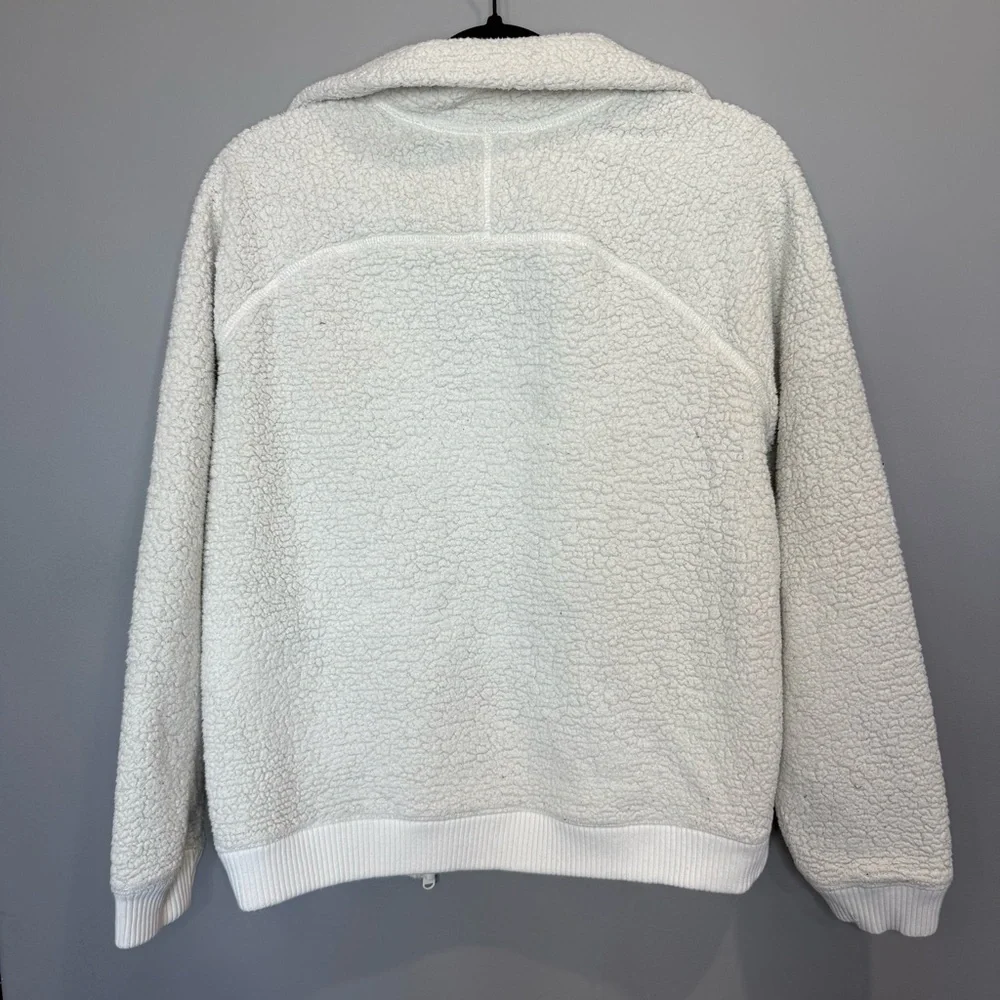 Athleta Cream‎ Sherpa Jacket Size Small